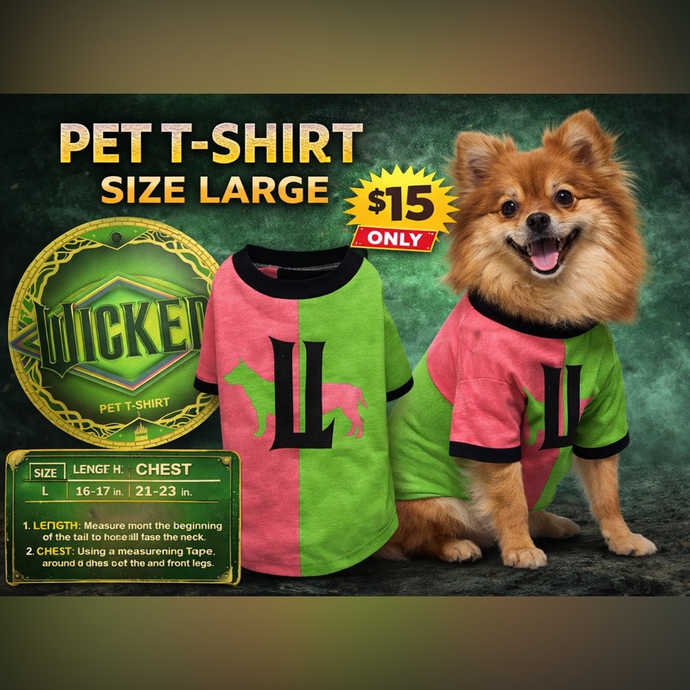 Colorful Pet T-Shirt - Large